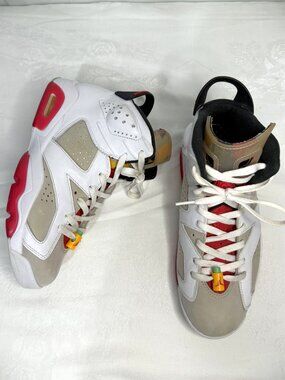 Nike Air Jordan 6 Retro OG Hare White/Red/Black (СT8529-062) Men's Size 9
